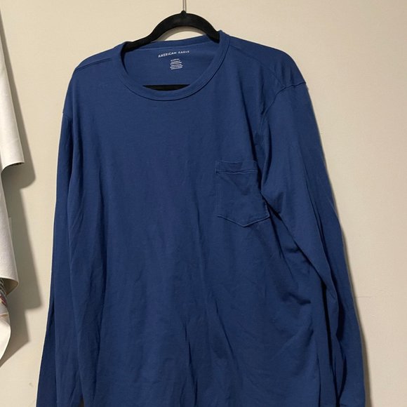 Blue American Eagle Long Sleeve Shirt - Picture 1 of 2